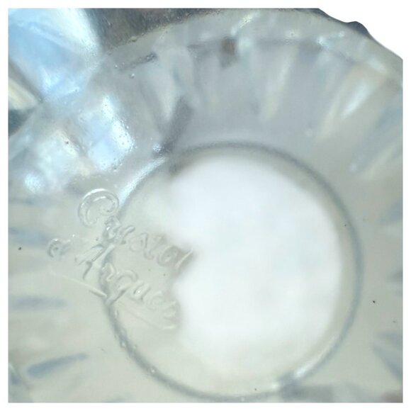 VTG Cristal d’Arques Durand Tuilleries Villandry Glass Ice Bucket Handle France - Picture 11 of 11